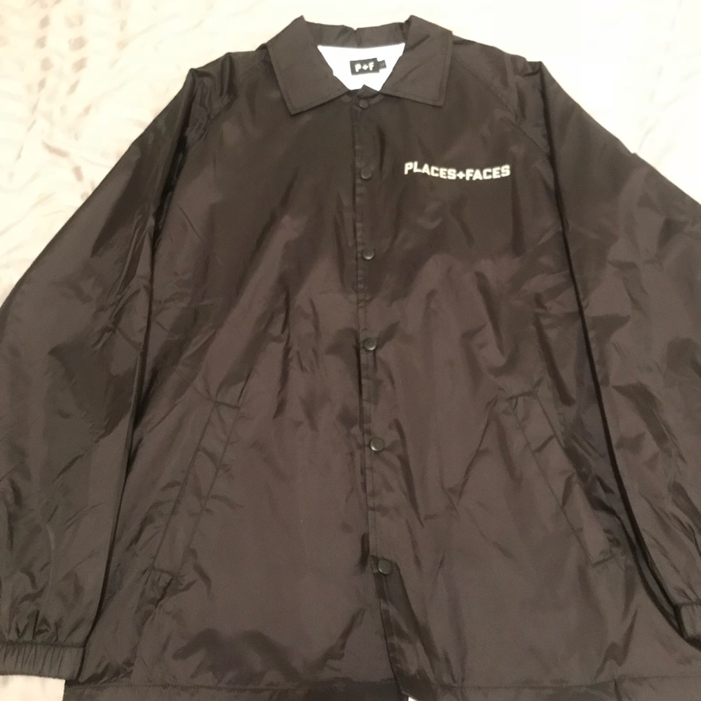 Black 3m places plus faces jacket